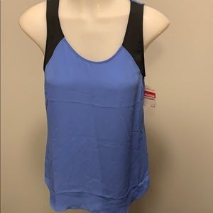 Trouve XS Blue Crisscross Back Tank BNWT
